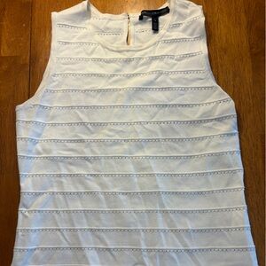 White House Black Market Ivory Knit Top